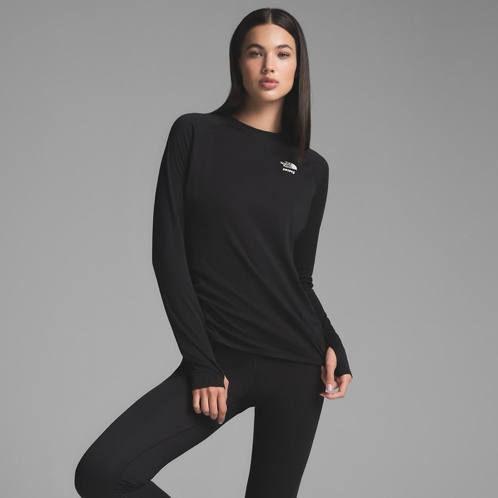 THE NORTH FACE X SKIMS DOTKNIT LONG SLEEVE TOP Onyx